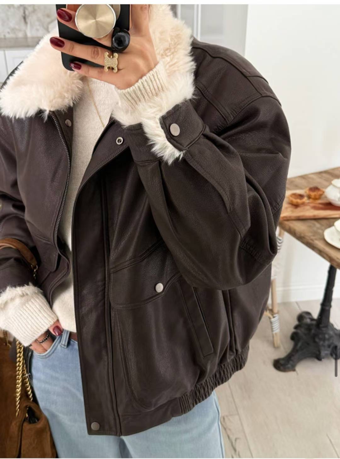 超靚毛毛仿皮Jk