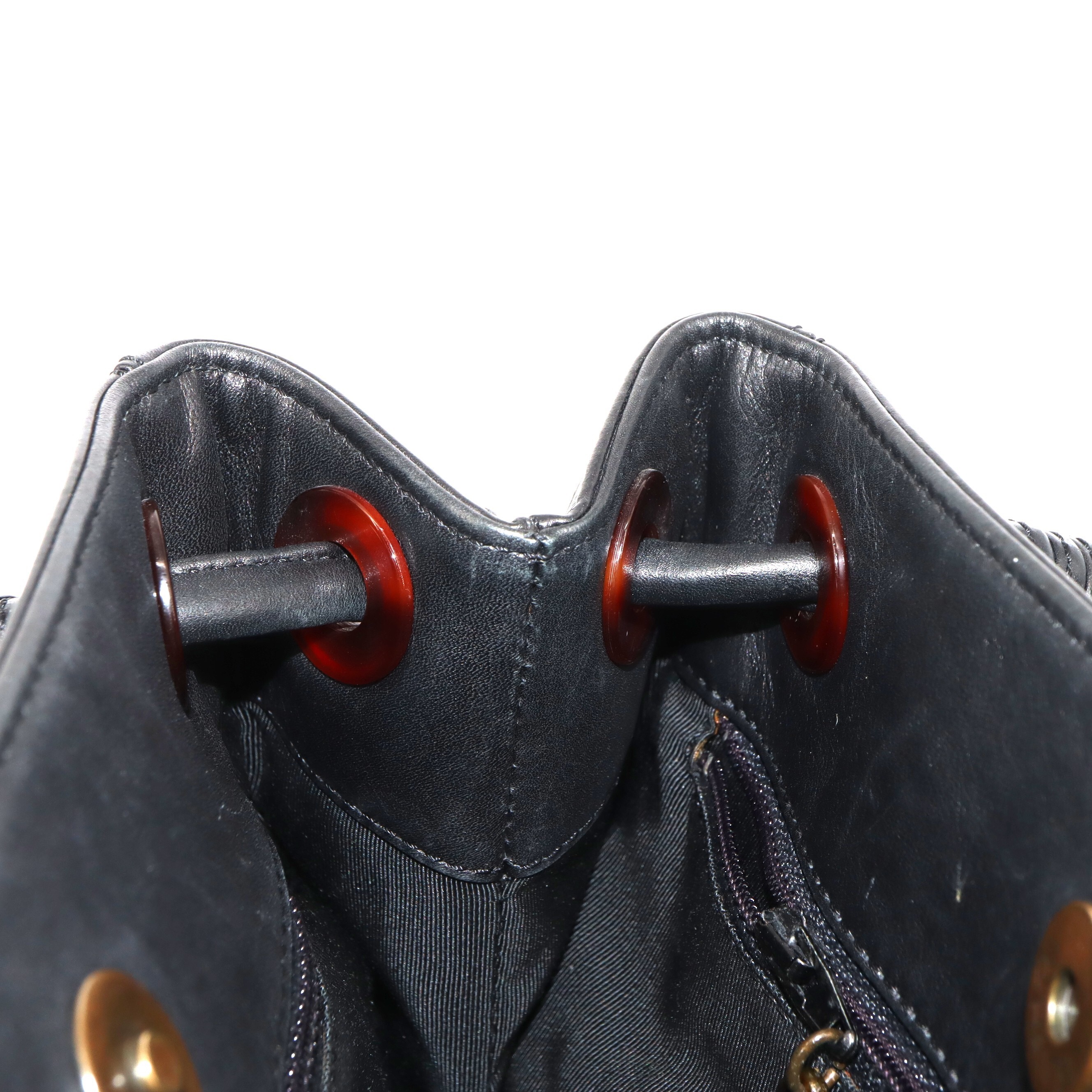 Chanel Coco Mark Tortoiseshell Fringe Shoulder Bag