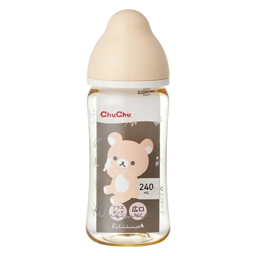 鬆弛熊日本製 ChuChu 鬆弛熊 Multi Fit PPSU 闊口奶樽 - 160mL及240mL兩款容量