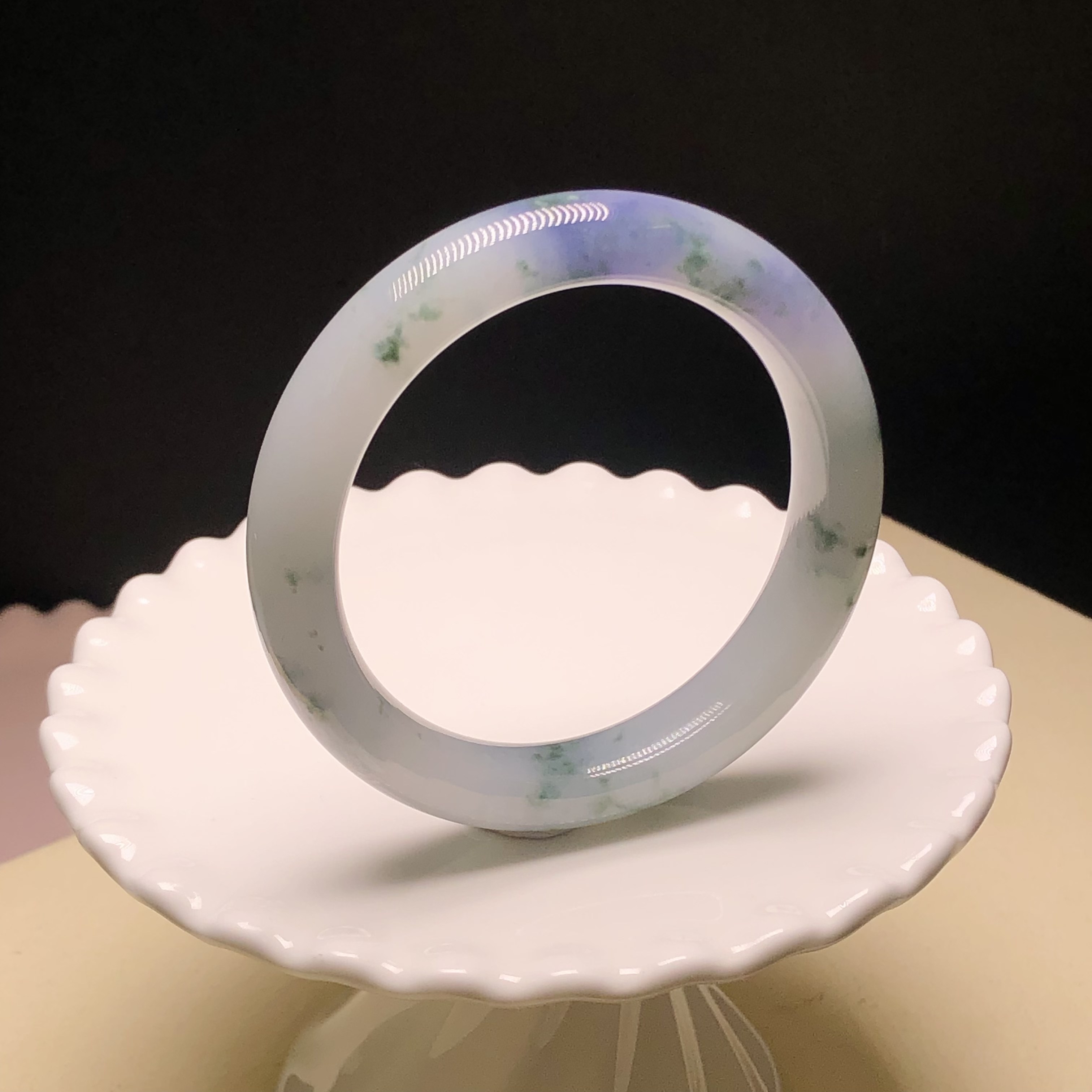#C06293 🎁木那糯化飄花手福鐲53.8mm 