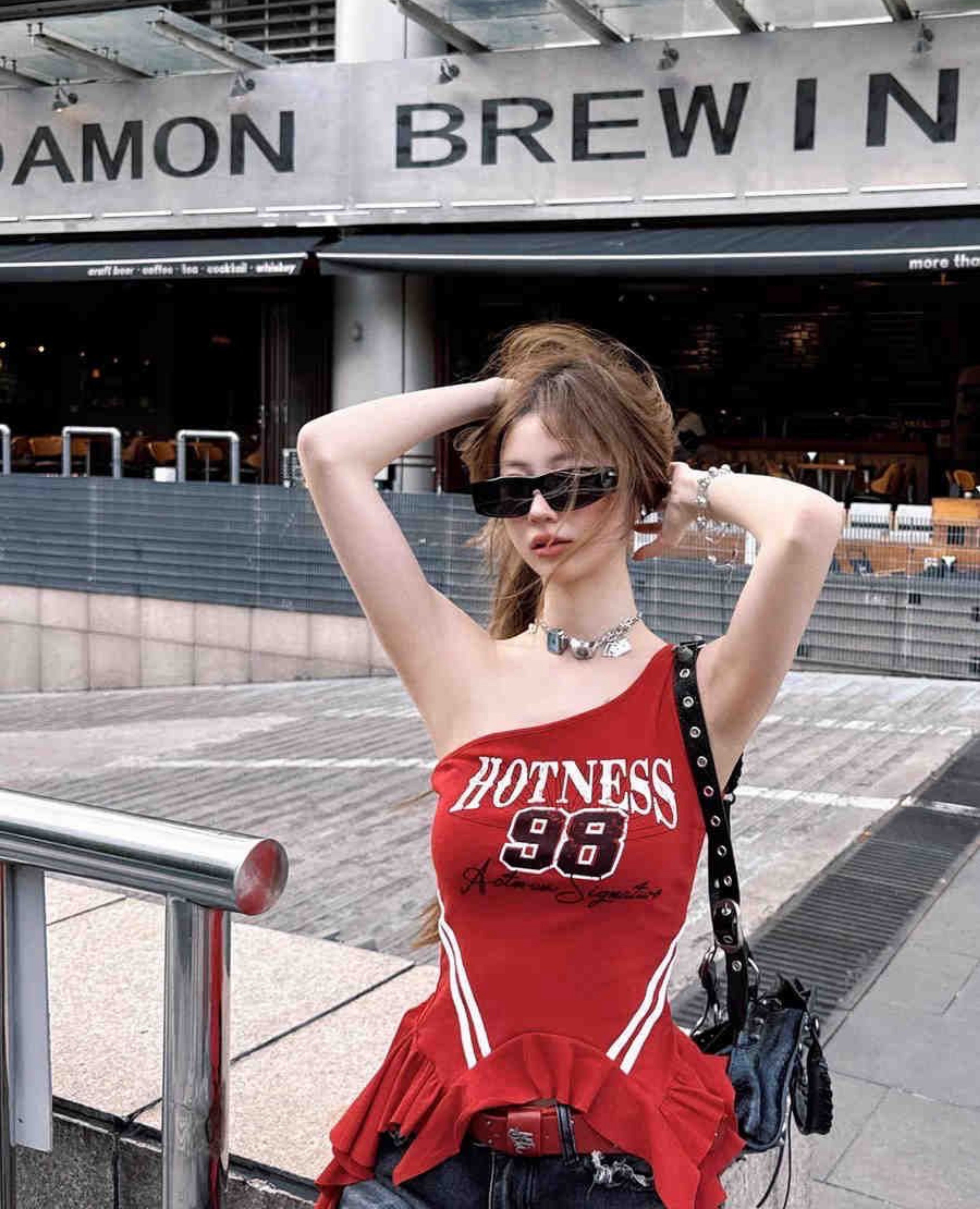 TP448辣妹字母上衣