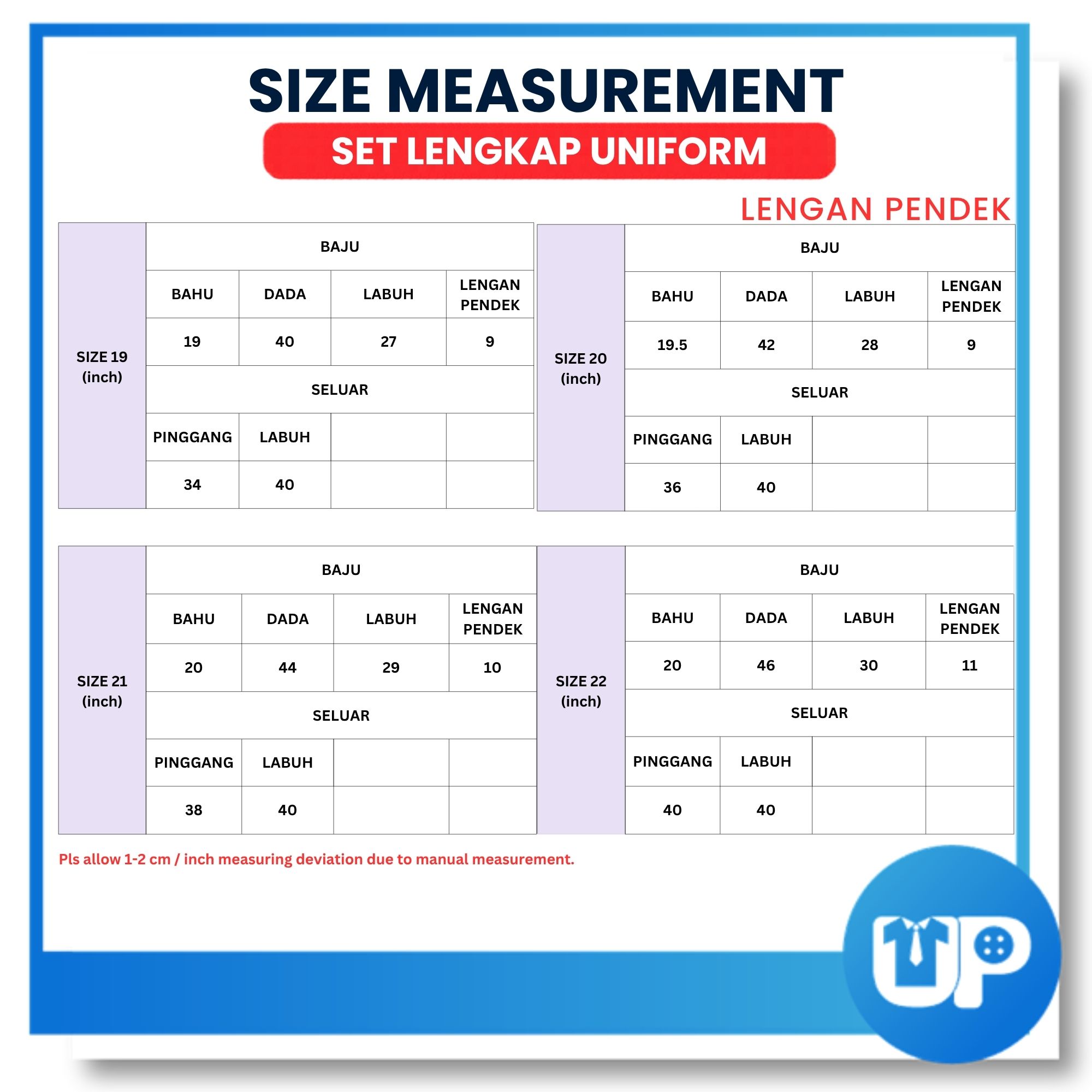 (SET LENGKAP) Bulan Sabit Merah Malaysia (BSMM) Pakaian Seragam Uniform Lengakap Sekolah Menengah