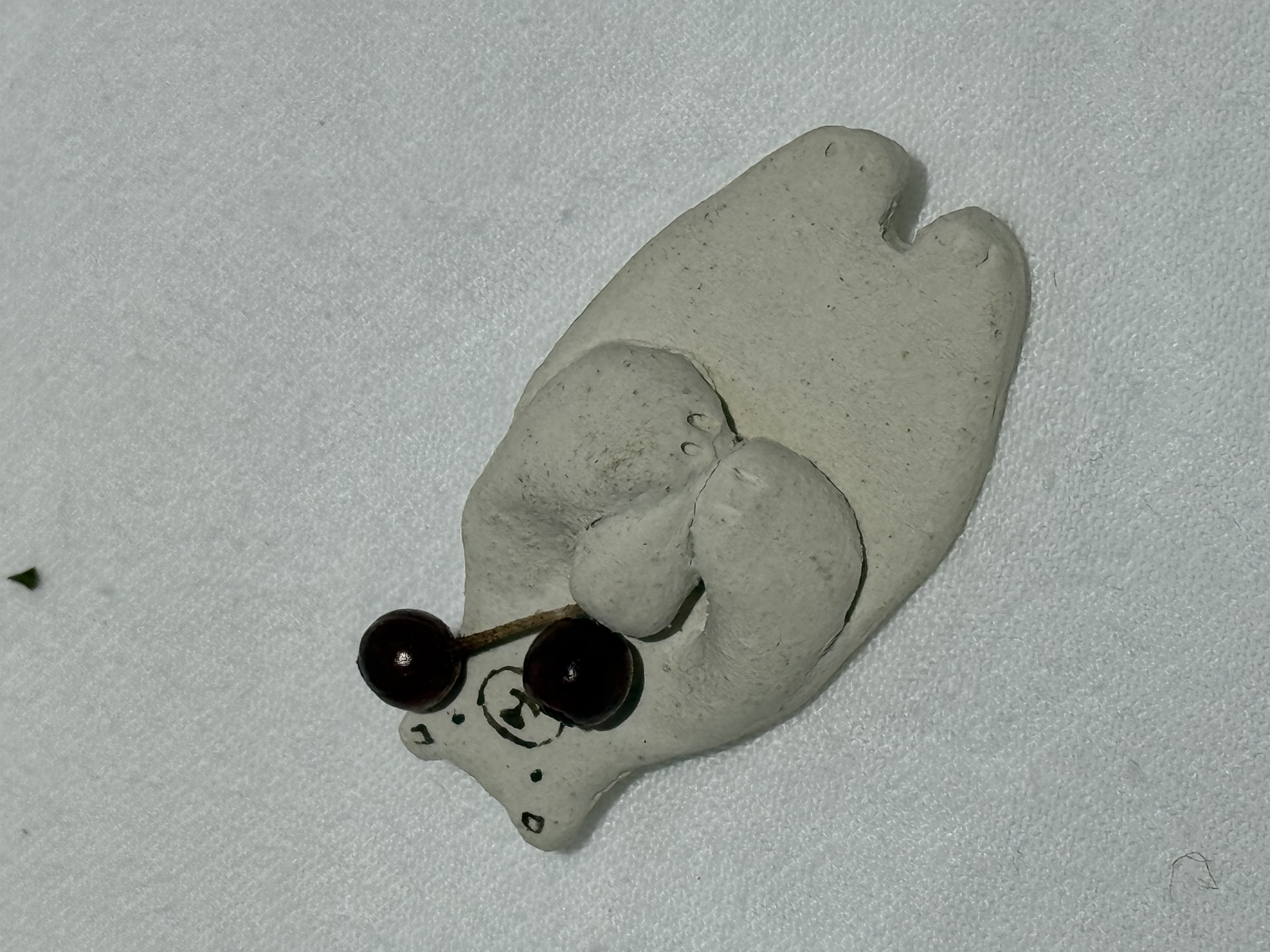 岡村朝子 白熊 胸針 插畫胸針 