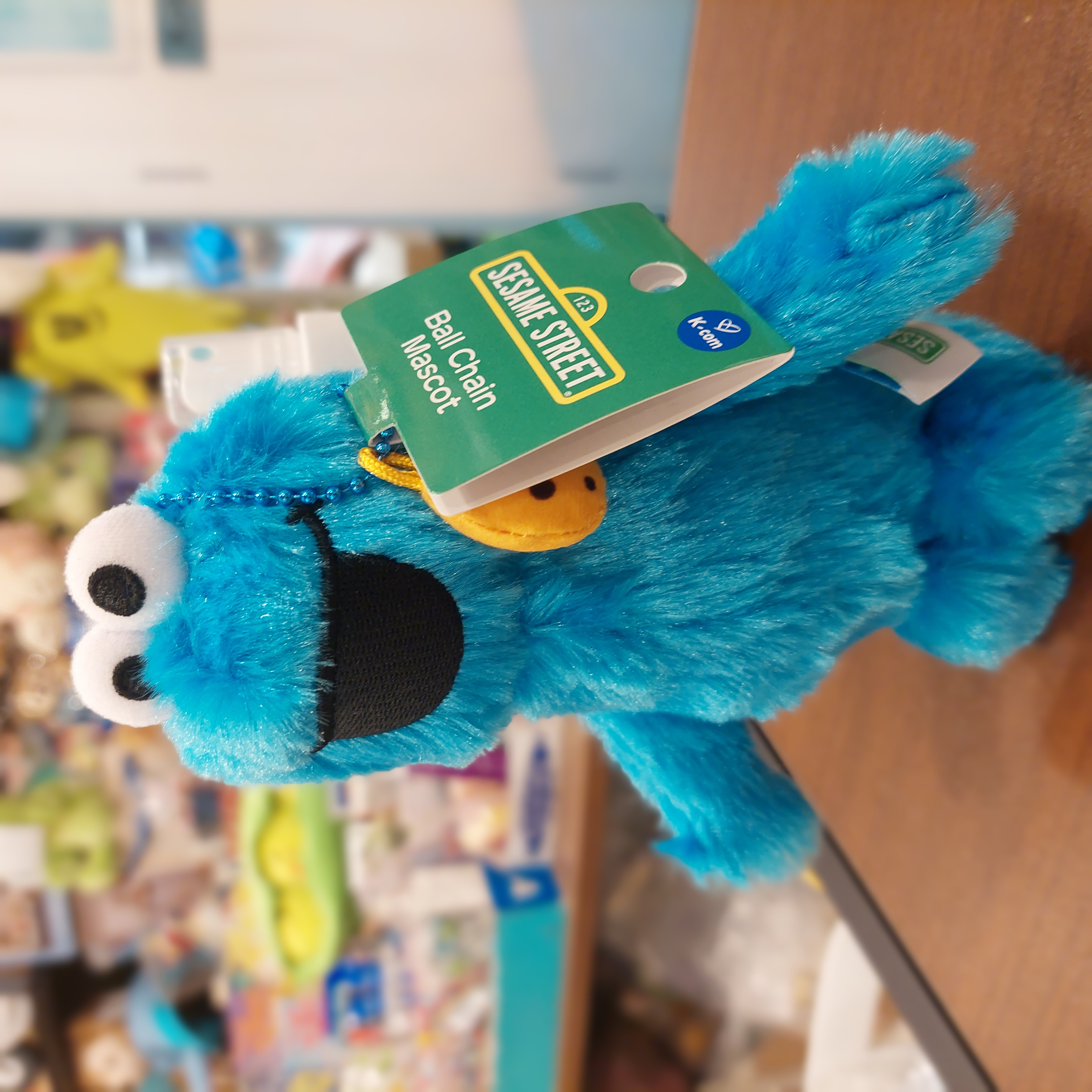 原裝日本 Sesame Street 芝麻街 Cookie Monster 吊飾 掛件 KC