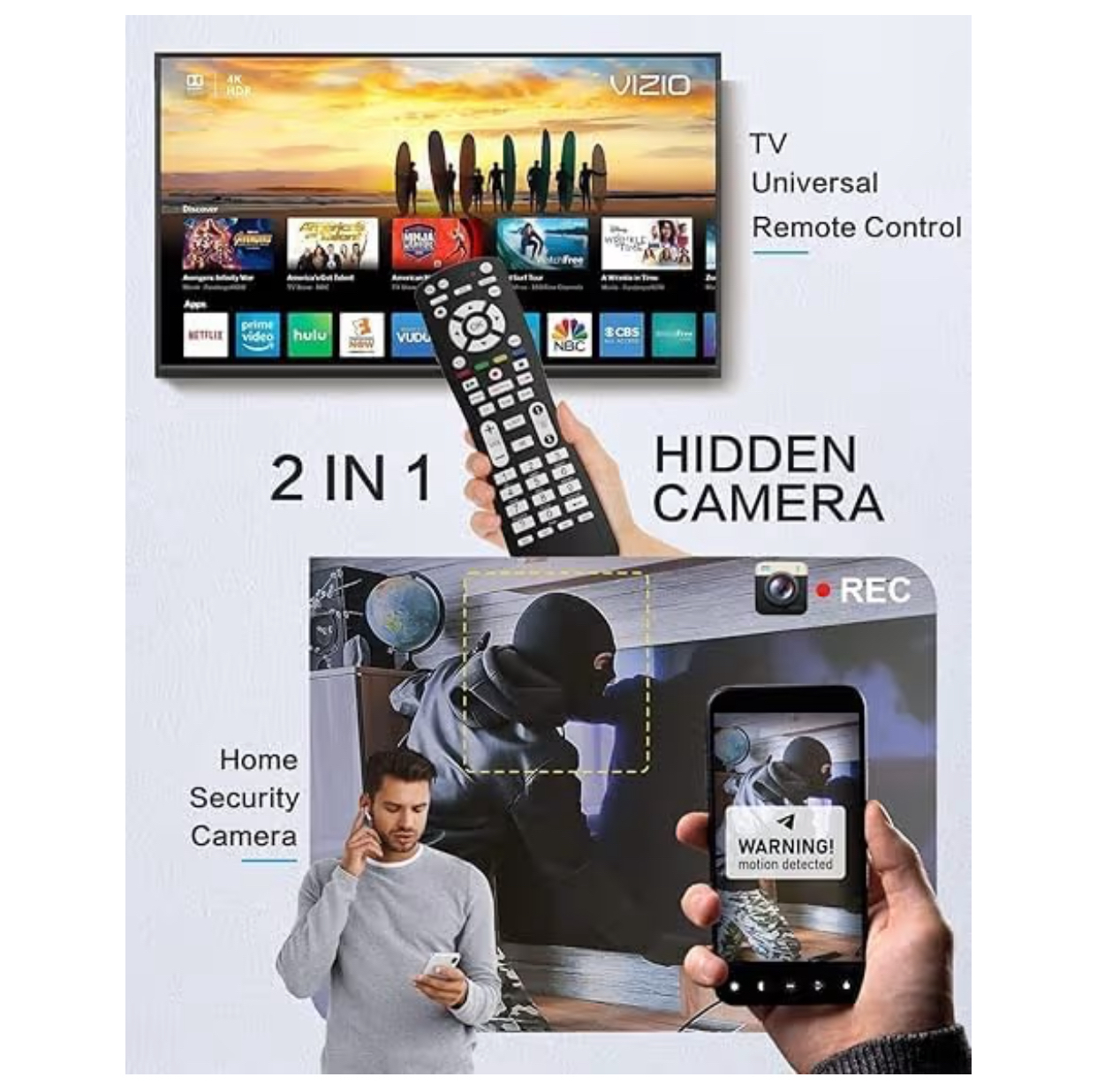 萬用遙控器造型針孔攝影機