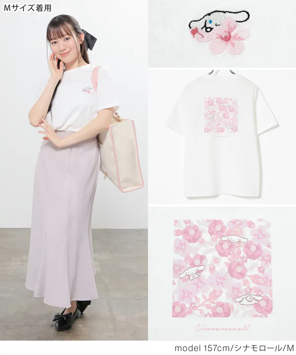 日本預訂📍日本Sanrio色彩花花圖案短袖Tee