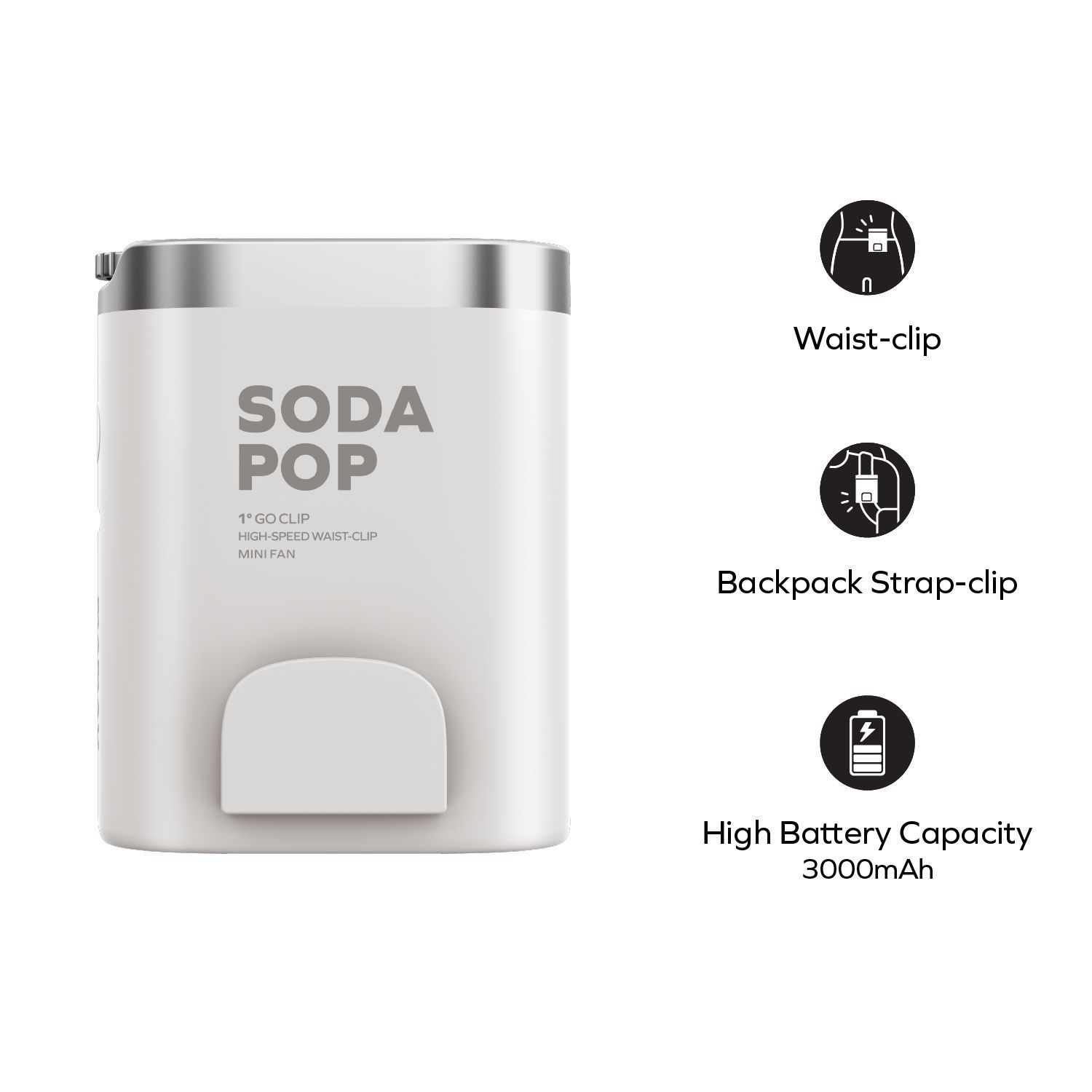 Momax1° Go Clip 高速腰夾迷你風扇  IF23W