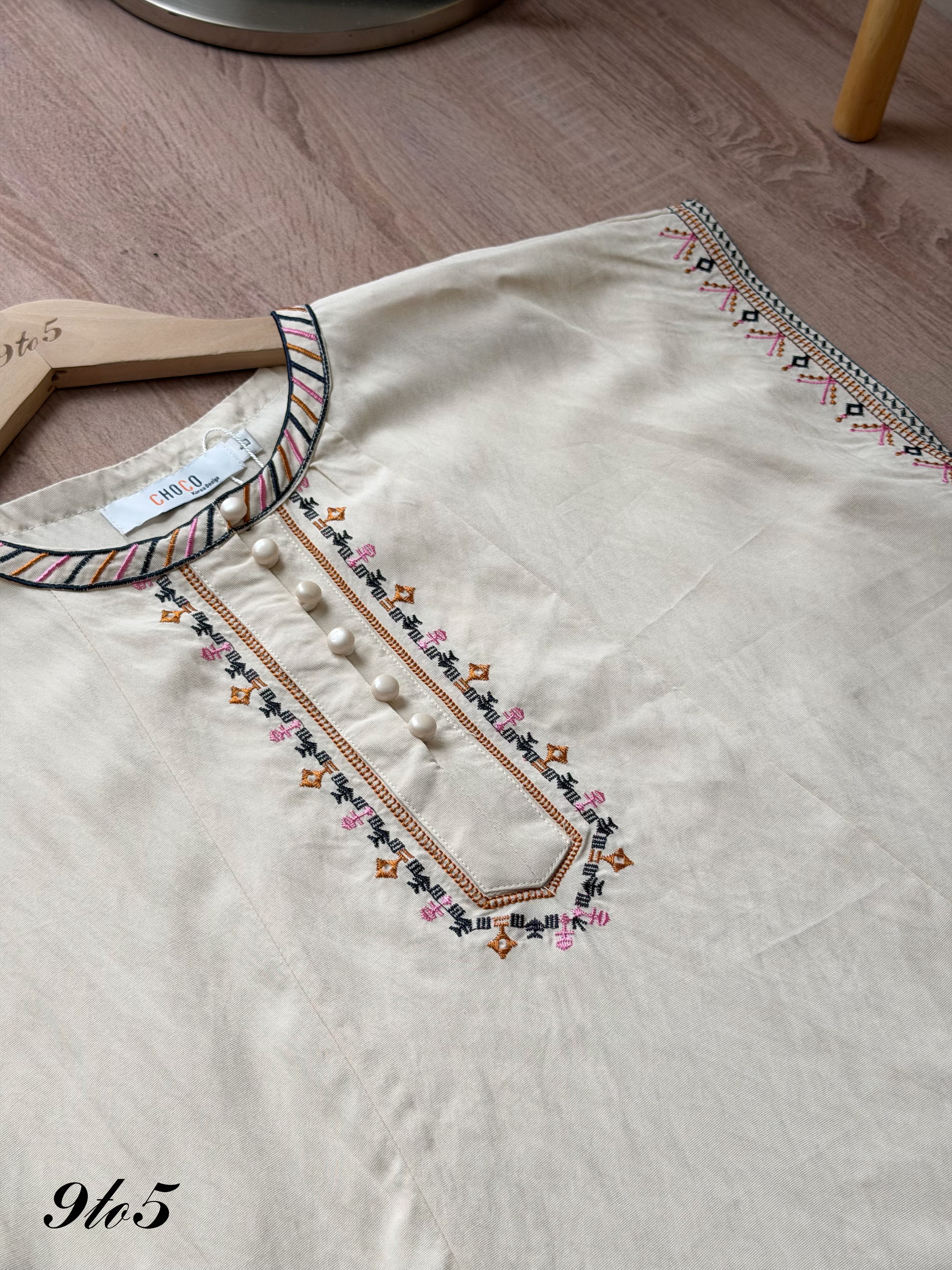 T4517 Peony Embroidered Cape Sleeve Top - 3 Colors