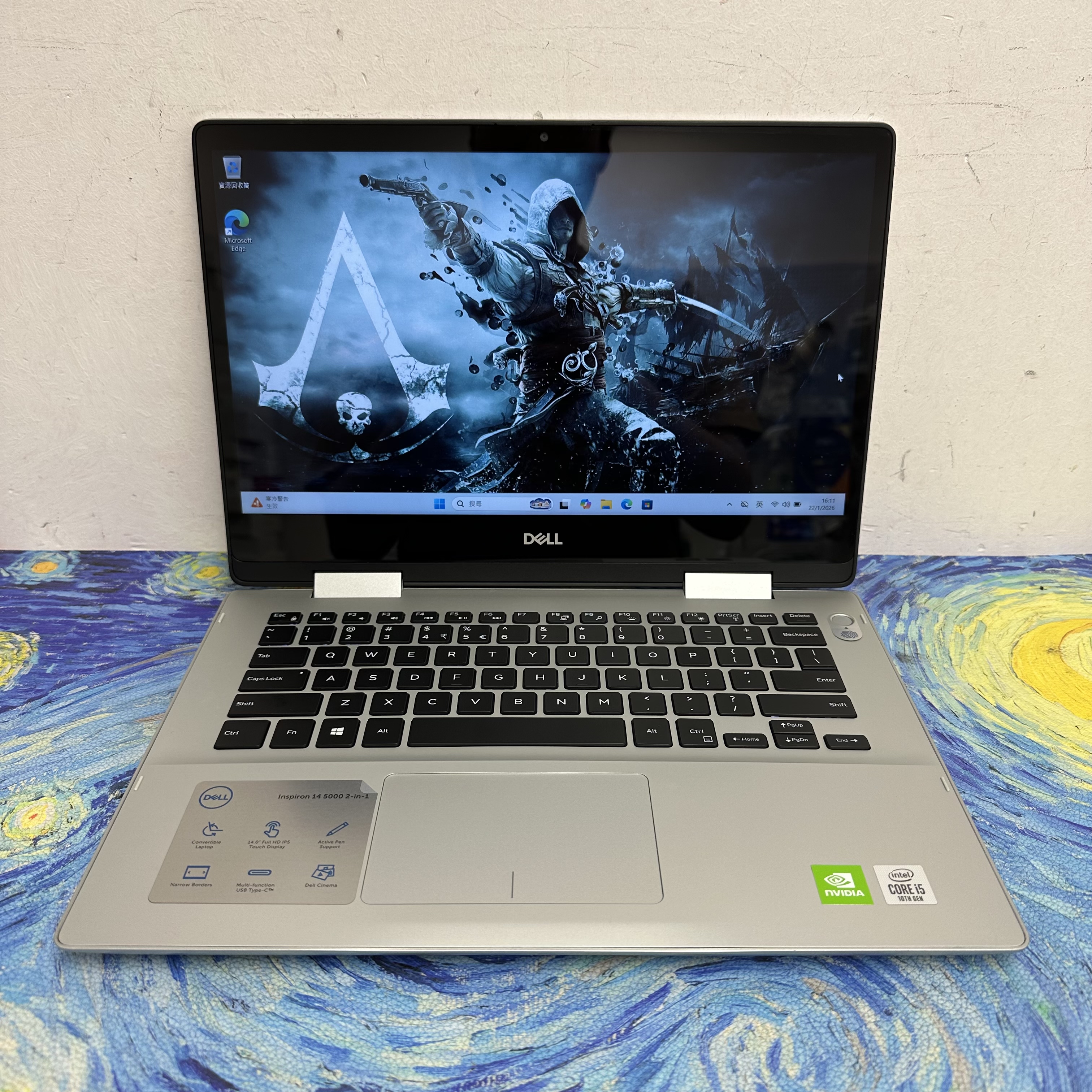 #5264  Dell Inspiron 14 5000 2n1 i5-10210U/12GB Ram/MX230 獨立顯示卡/512GB SSD/14吋全高清Touch Mon/方便外出工作/ Gaming Laptop / Notebook / PC