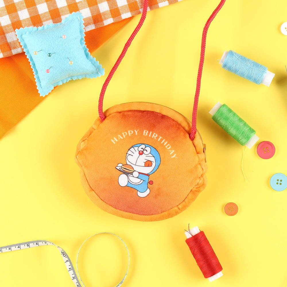 [訂購] [日本直送] 🥞 未来デパートオリジナル「どら焼きミニポシェット」｜ DORAEMON 哆啦A夢 銅鑼孭袋 {TF260853}