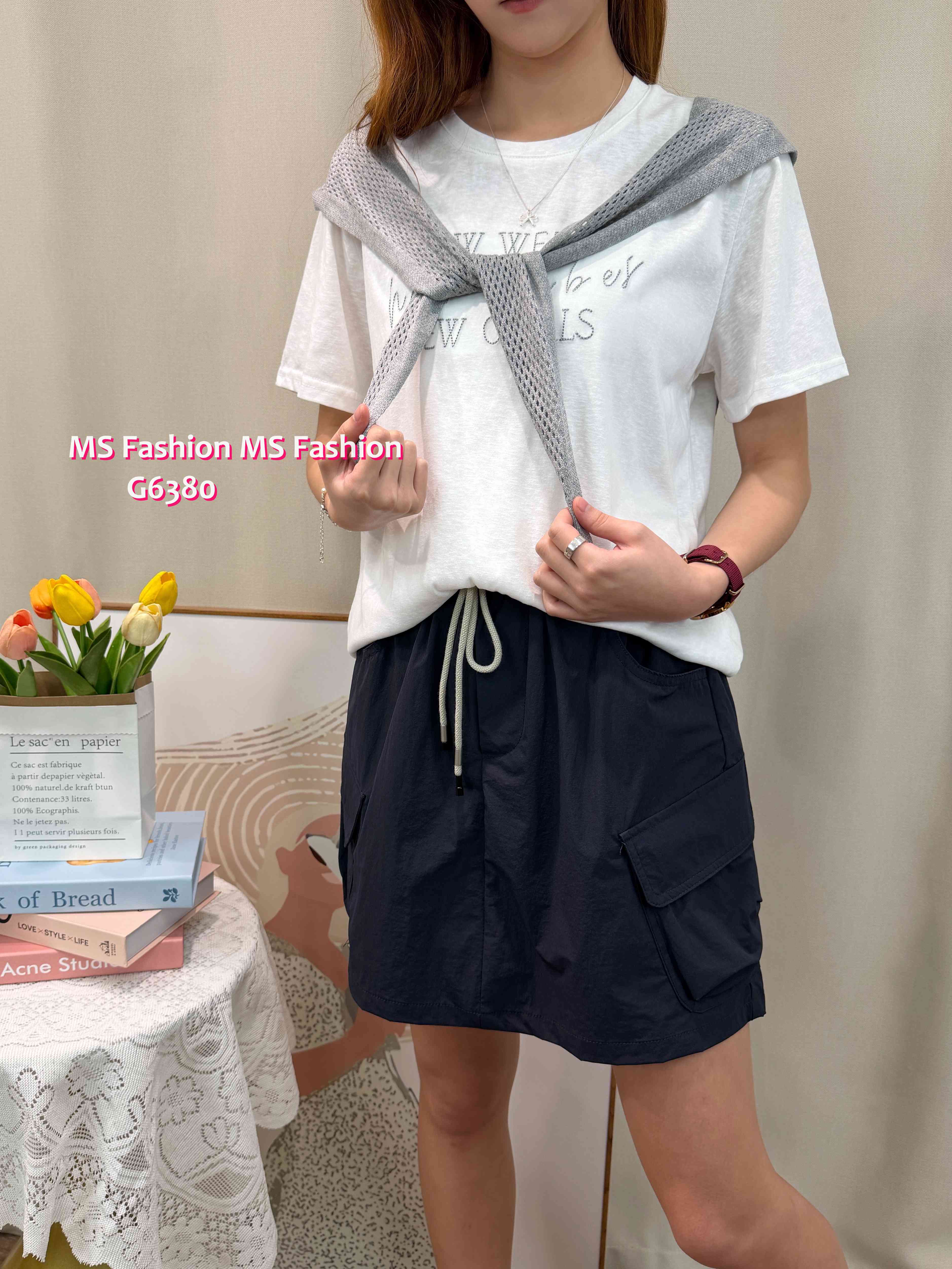 G6380 連披肩字母top