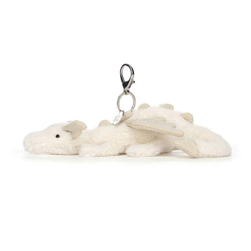 JELLYCAT Snow Dragon Bag Charm | 白龍鎖匙扣 (Retired)