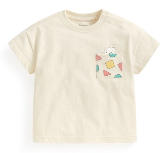 蠟筆小新竹節棉口袋印花T恤-Baby