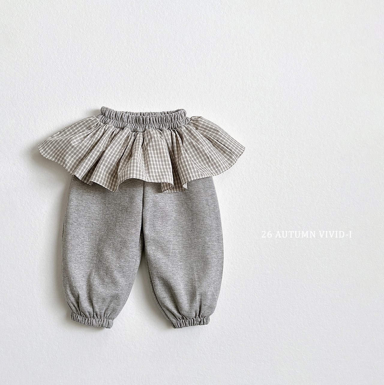 Vivid | Check Frill Jogger