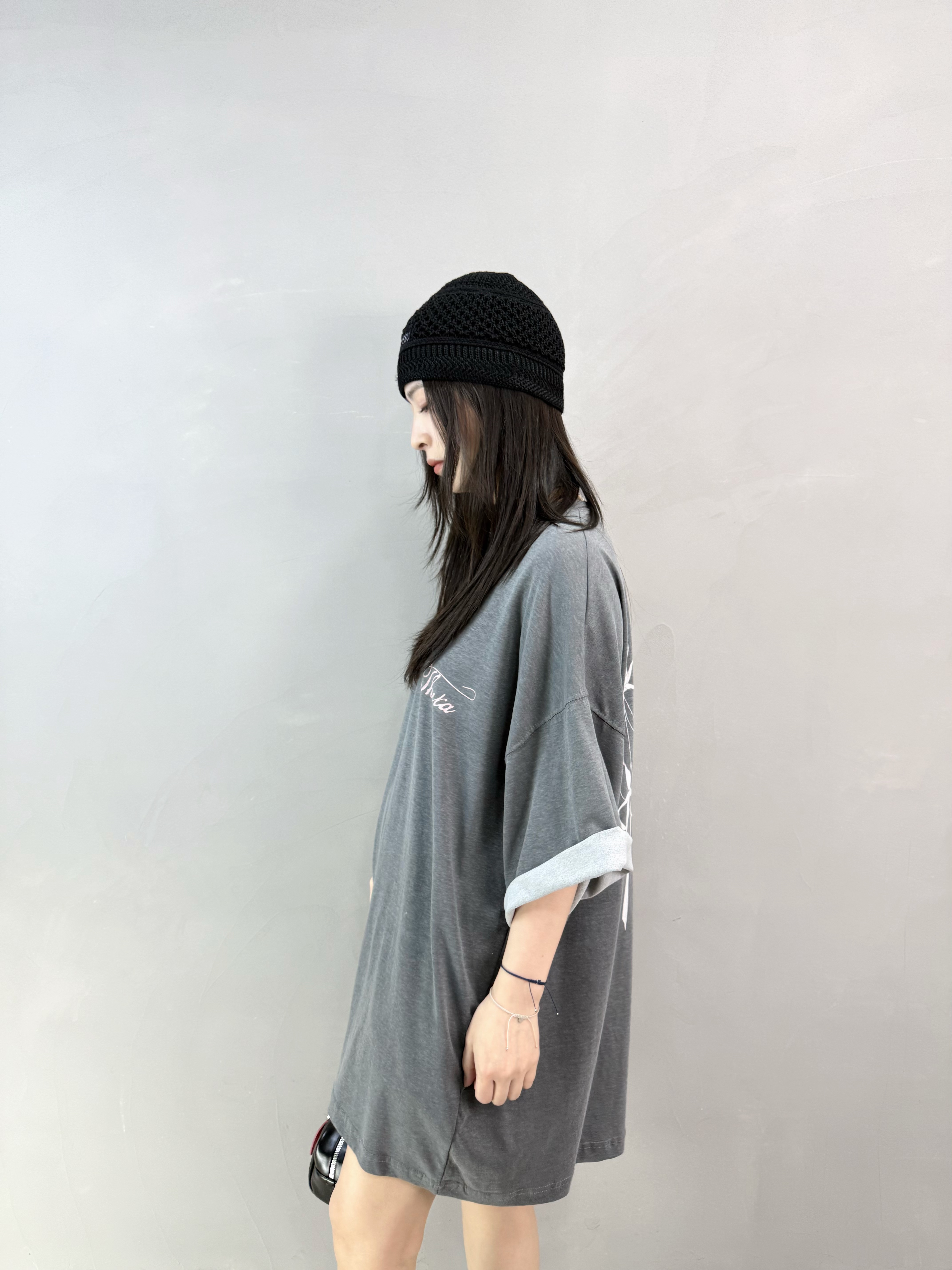 K75 蝴蝶結洗水棉Tee