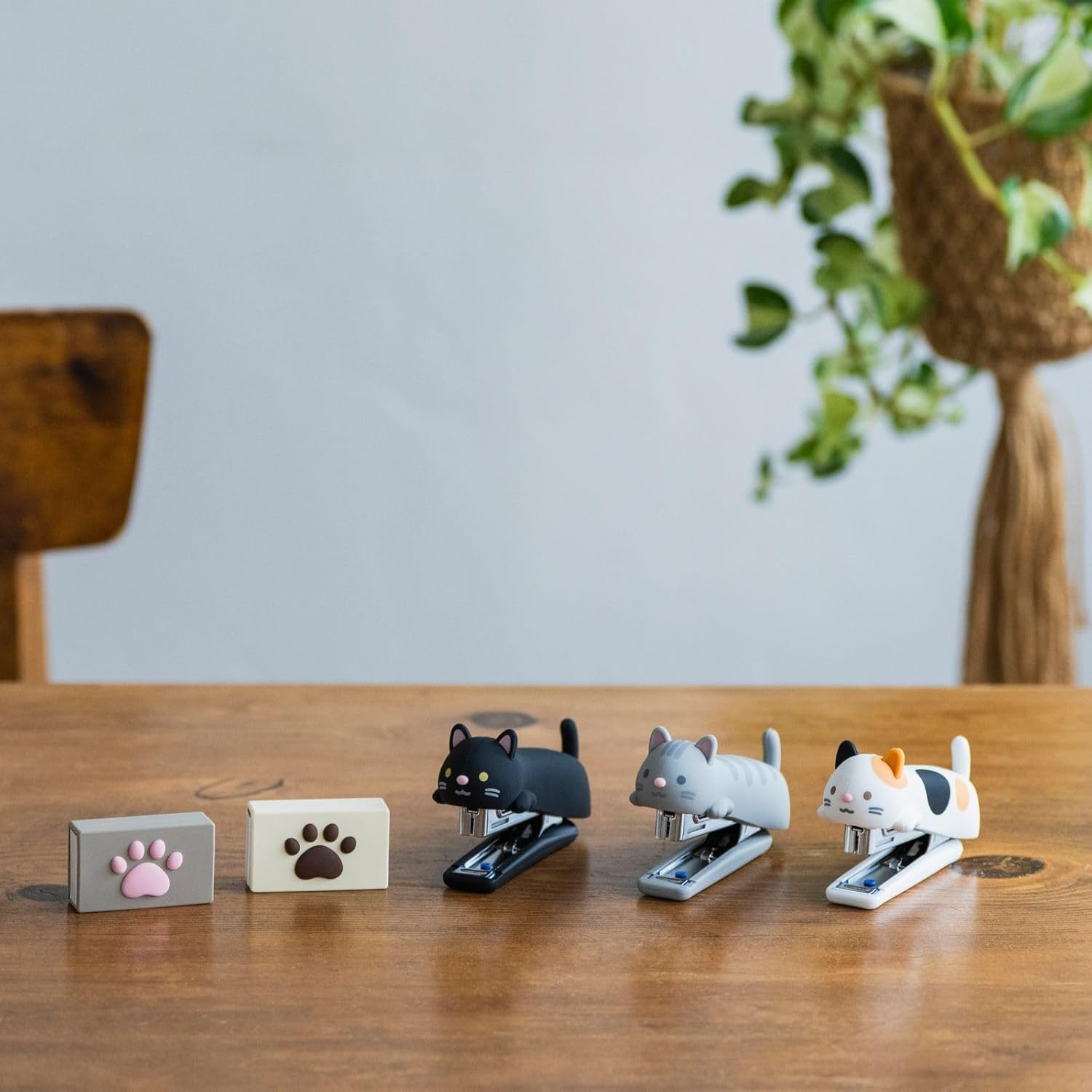 現貨｜日本製 MAX 三色貓 矽膠套釘書機 HD-10NX/S MIKENEKO (ZH90236)