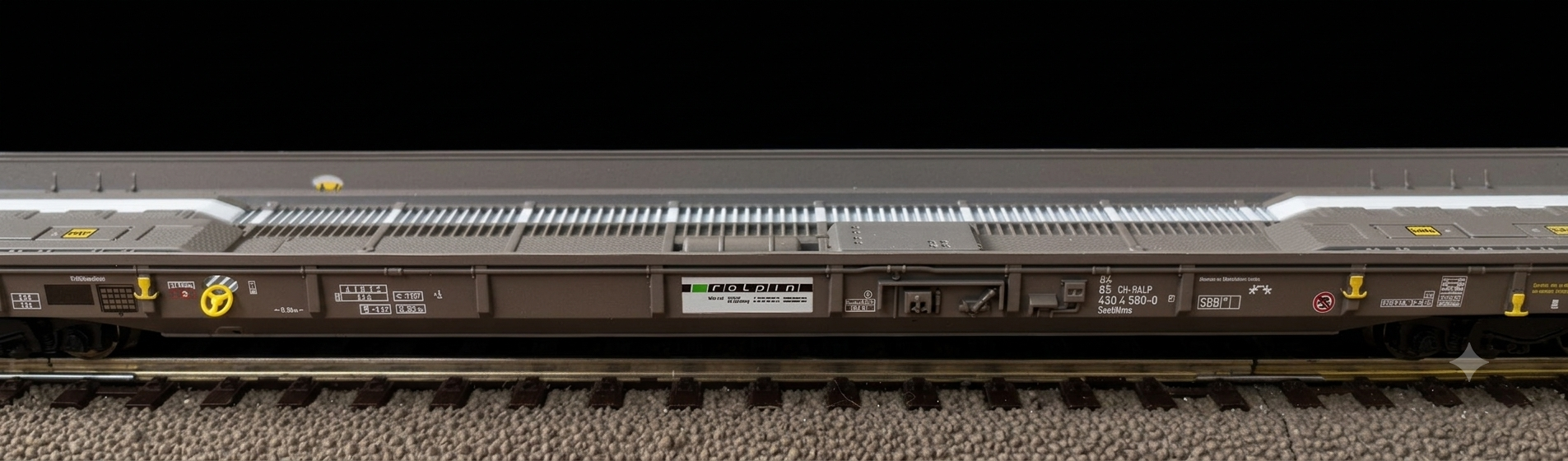 Roco SBB Ralpin Flat car 低底盤貨車模型（貨號 76340、76341、76342