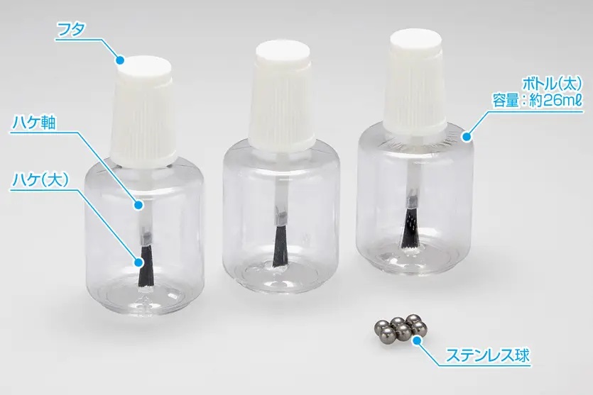 Plastic Bottle With Brush (Thick Bottle, Large Brush)