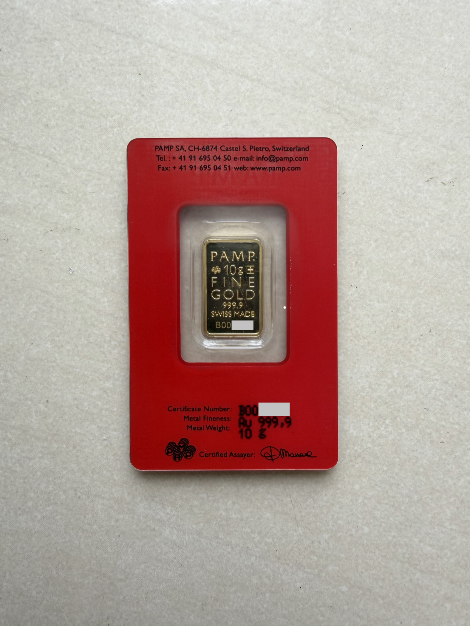 (SN1130) PAMP RARE True Happiness Fook 10g🇨🇭Swiss Limited Fine Gold Bar Emas 999.9 天下第一福 Prosperity 