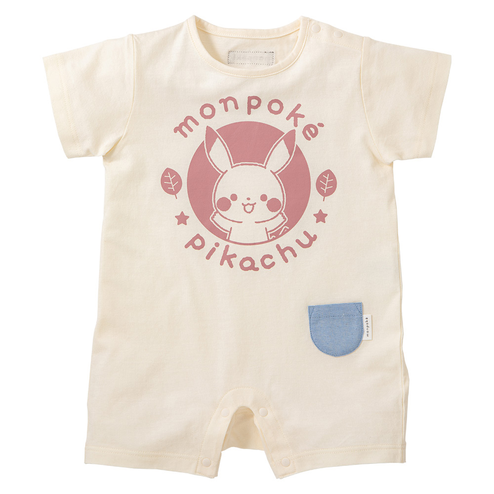 🇯🇵預訂 日本直送🇯🇵Monpoke兩色比卡超印花口袋短袖連身服