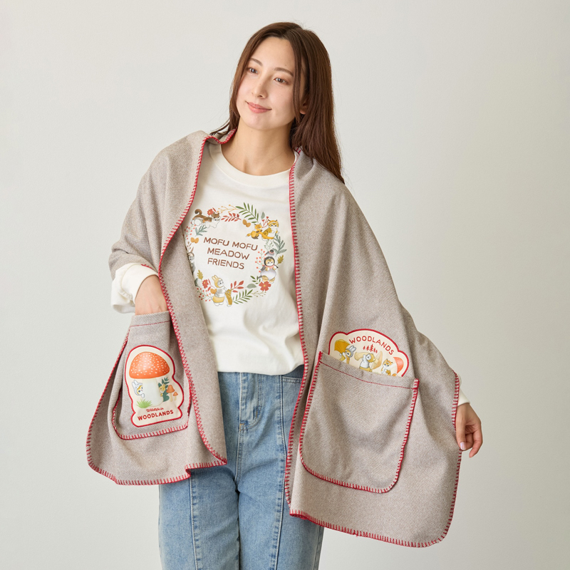 🎀【預訂】Mofusand Woodlands 披肩 N 