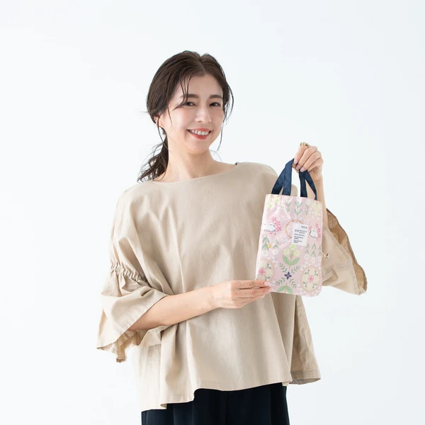 日本花文樣50cm長尾雀輕量迷你傘