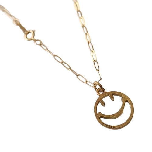 只按訂單生產~Atease SMILE OPEN WORK NECKLACE GP pre order/訂購