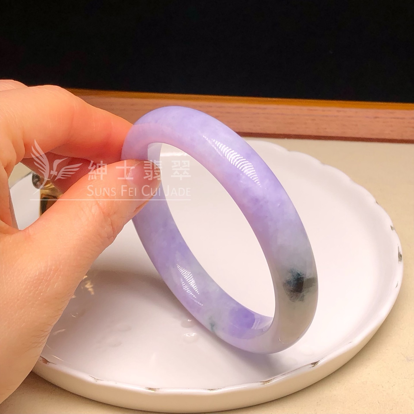 木那藍紫飄花福鐲57.1mm