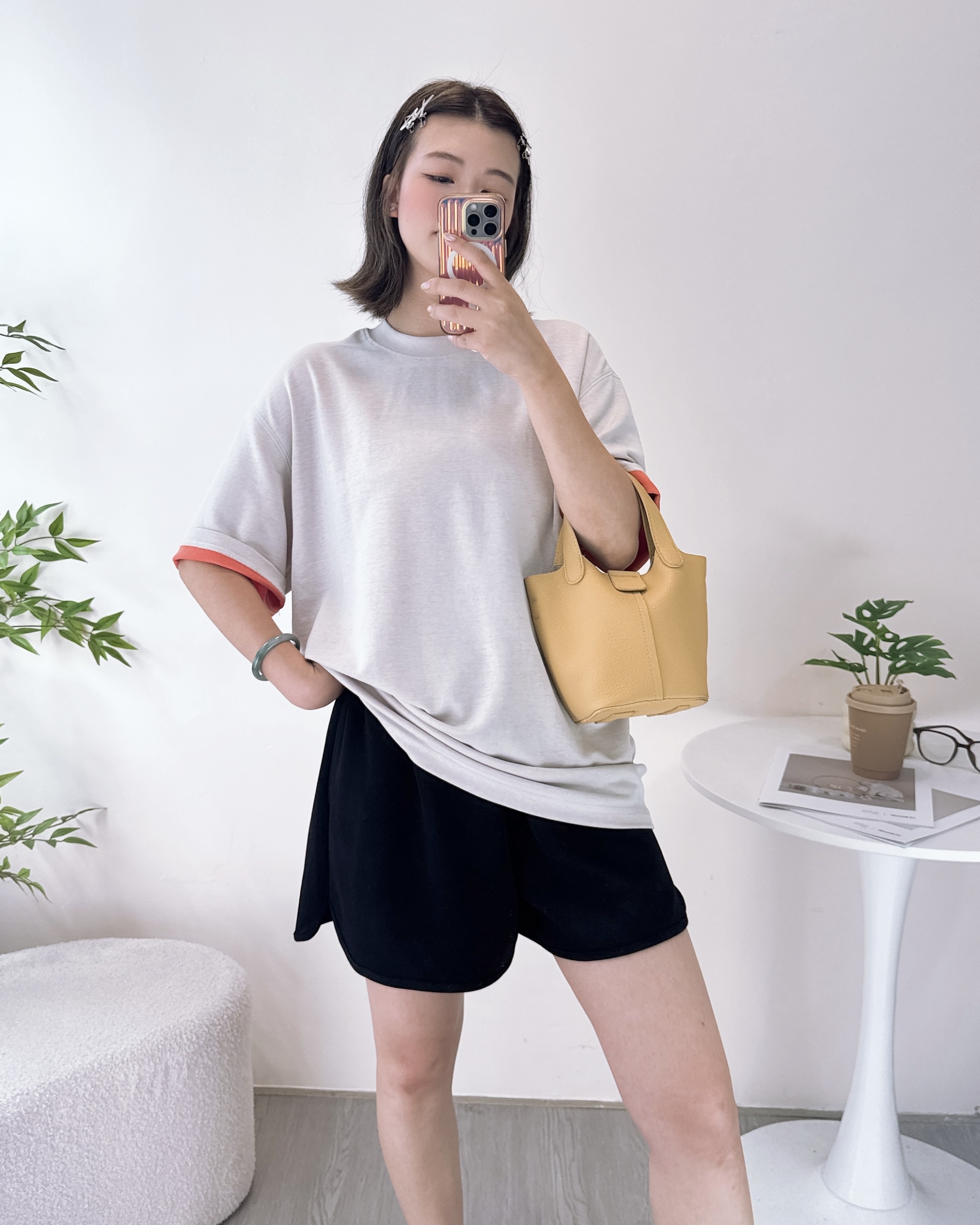 高質牛奶太空棉寬鬆上衣 2色