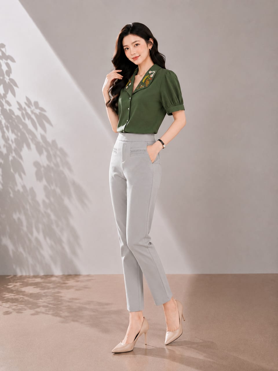 4647 Aria Slim Fit Ankle Pants