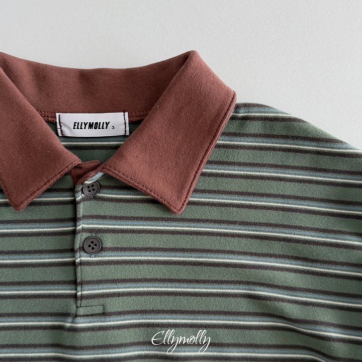 Ellymolly | Click Peach Collared T-shirt