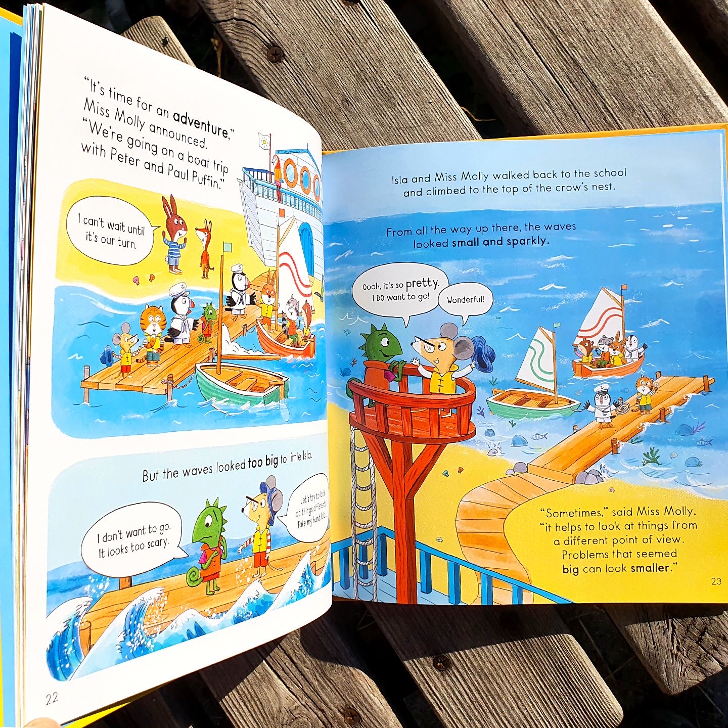 School of Manners / Making Friends：作者 Laura Cowan，插畫師 Rosie Reeve · School of Happiness / Confidence / Kindness：作者 Kimberley Kinloch 與 Zanna Davidson，插畫師 Rosie Reeve