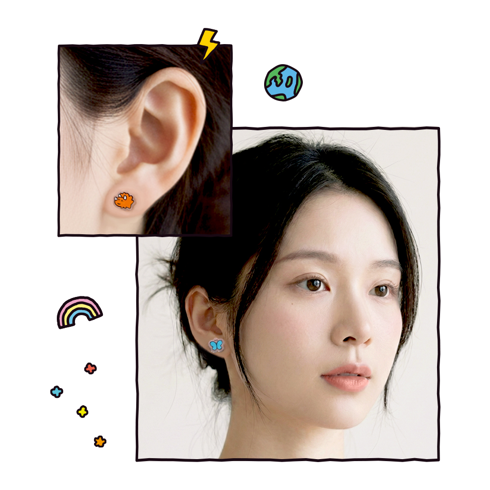 📦訂購 台灣限定 STORY 故事銀飾 x JOGUMAN 恐龍系列 耳環