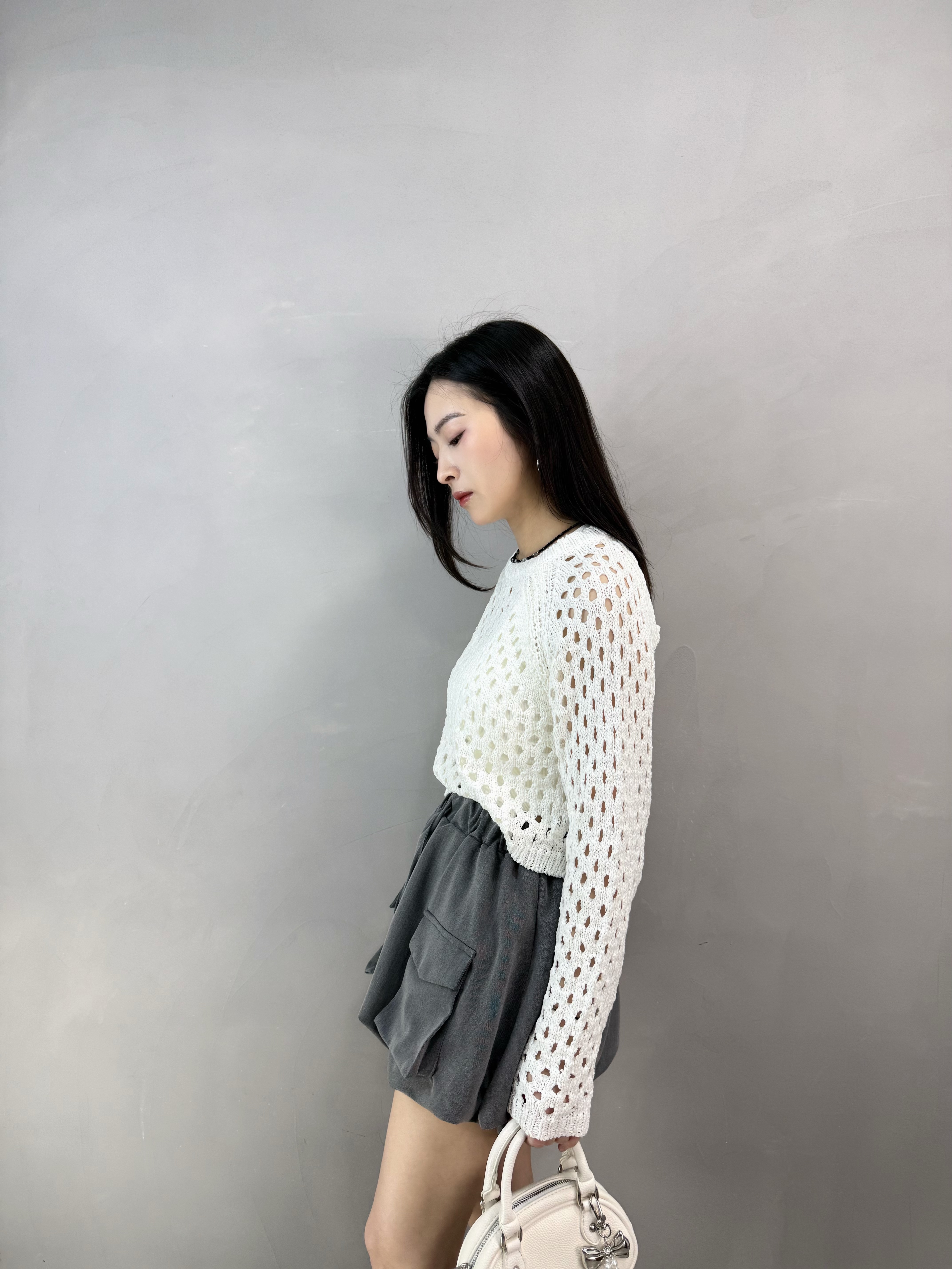 J62 前袋泡泡裙褲