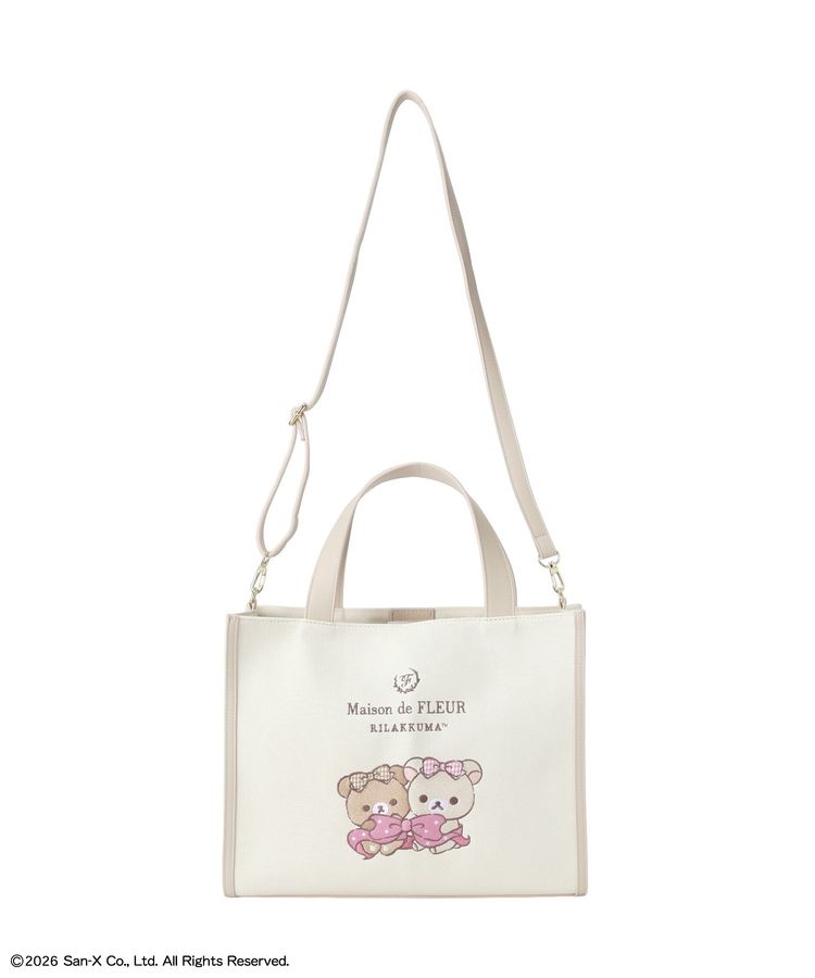 🎀【預訂】Maison de FLEUR × RILAKKUMA 2way Tote Bag 