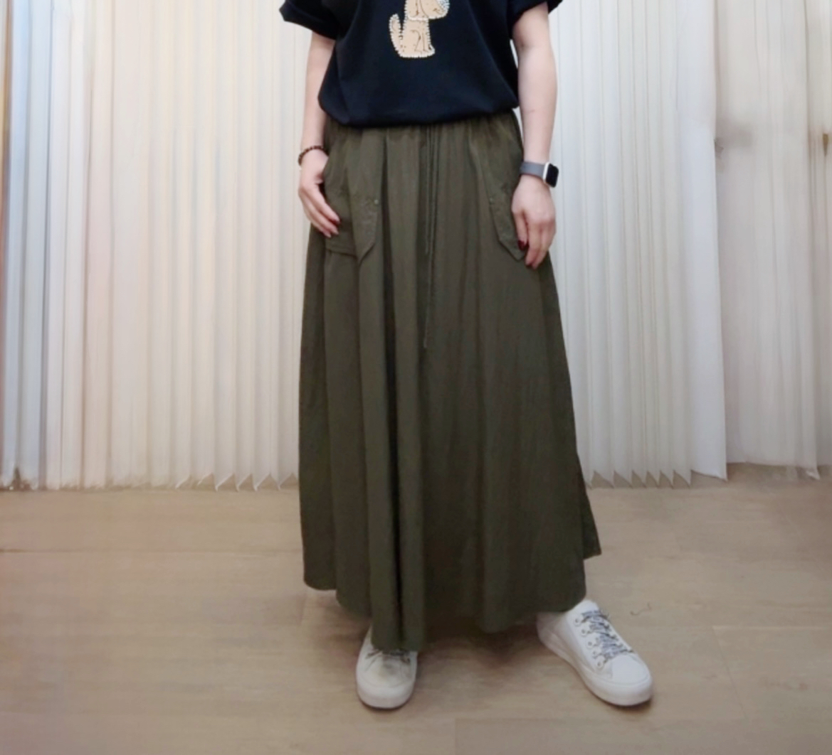 全像根腰半身長裙 M406 416801339