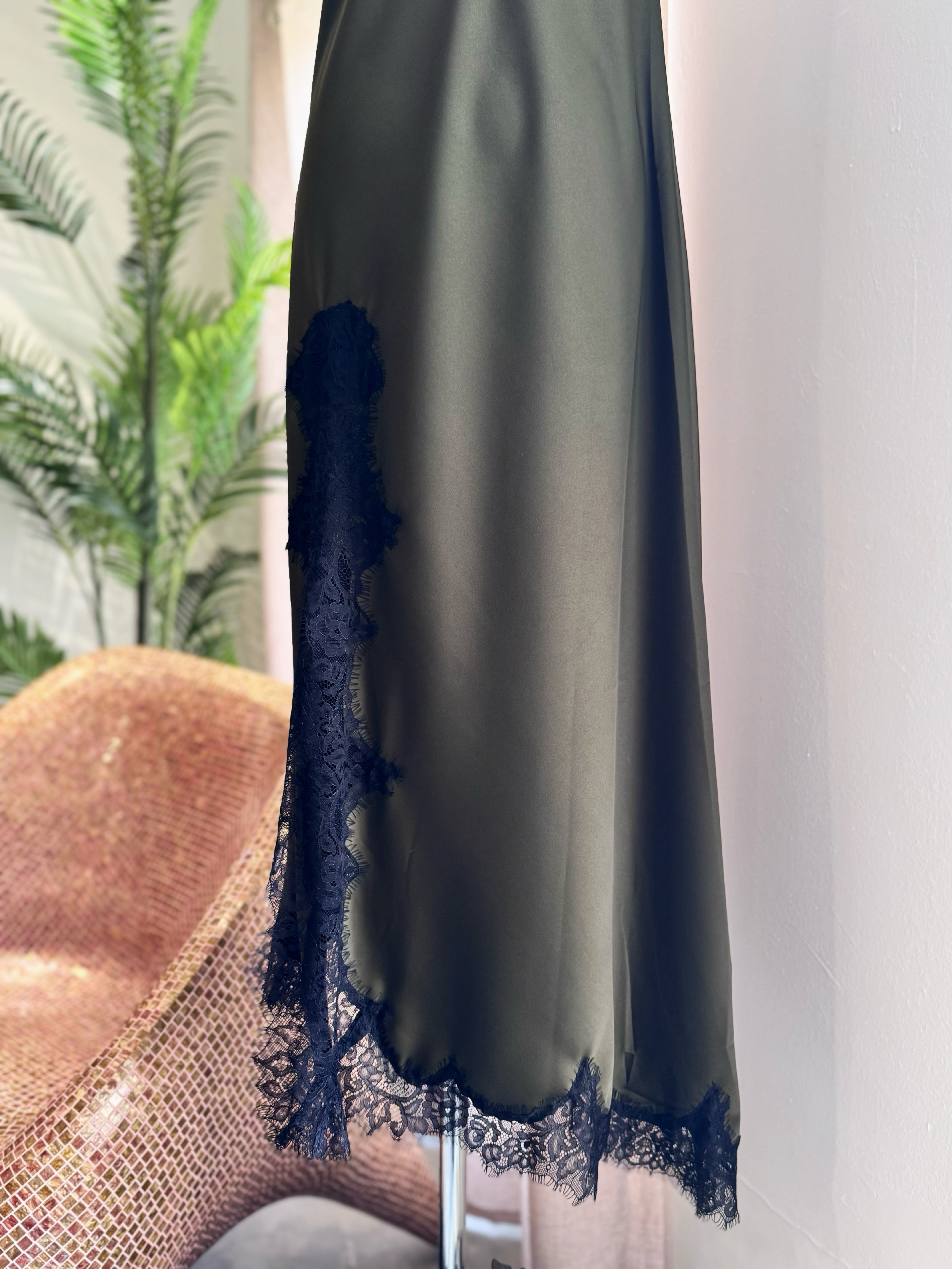 Alexis Satin Lace Dress 