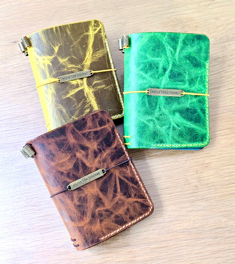 The Traveler’s Duo-Tone Hand-stitched Journal 