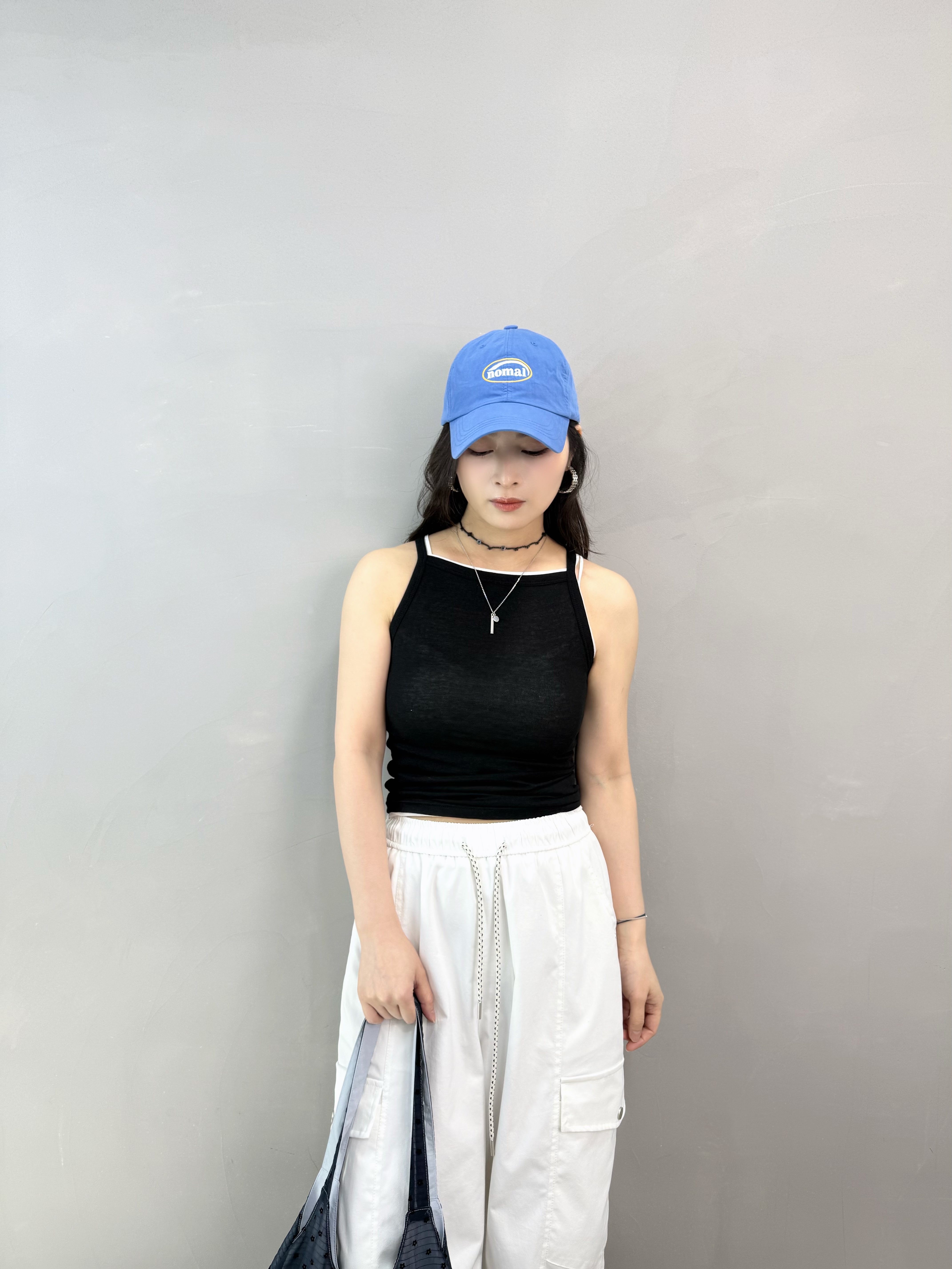 N83 撞色假兩件吊帶