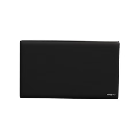 施耐德 Unica X 曜石黑 孖位 空白面蓋