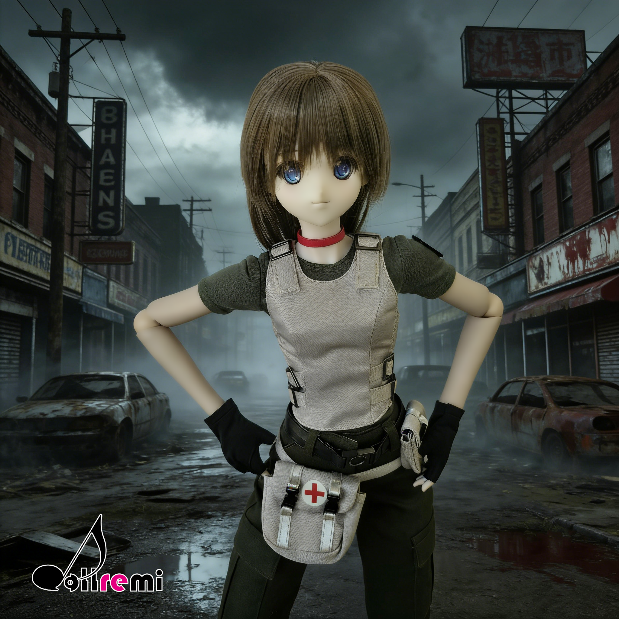 【dollremi】(DD0920) COS Resident Evil : Biohazard - Rebecca Chamber 生化危機 - 瑞貝卡·查姆博斯 Standard S.T.A.R.S.2002 costume