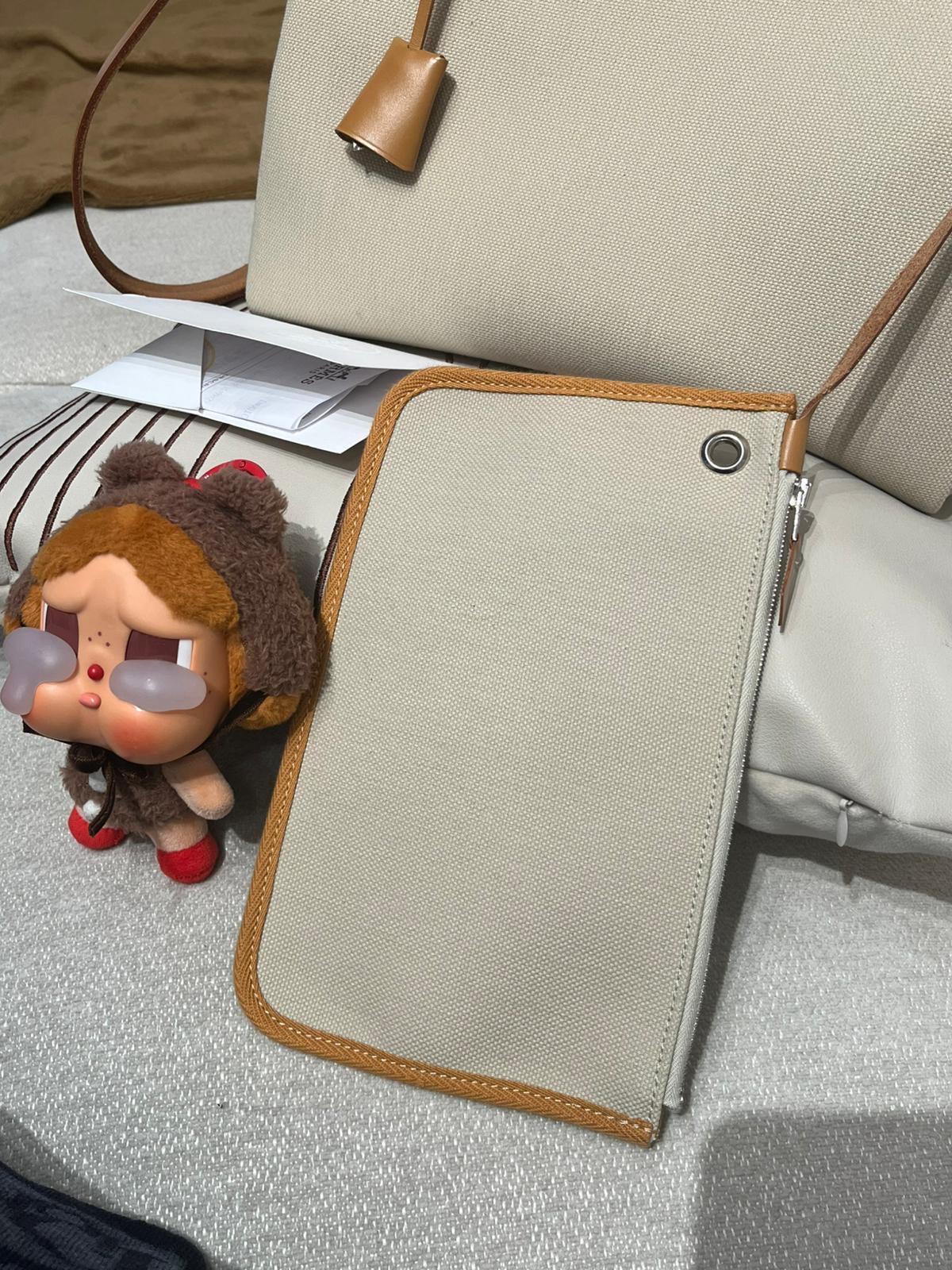 Hermes HERBAG 31,STAMP U,Beton  100%Authentic,98%New ✅收據✅鎖Key✅塵袋✅Box