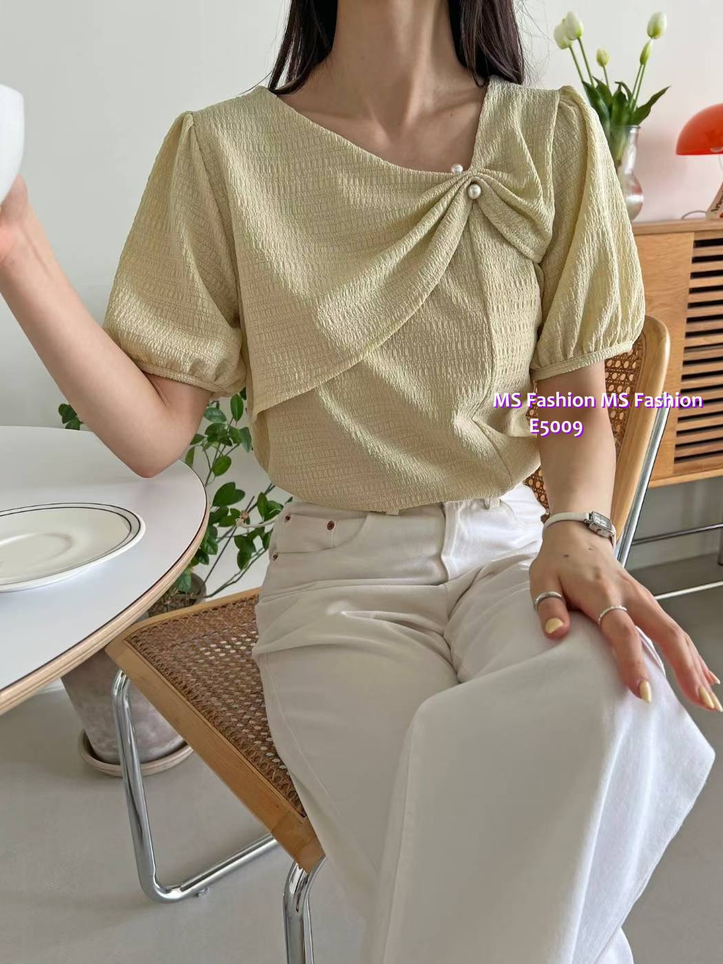  E5009 特色領珠鈕靚色top