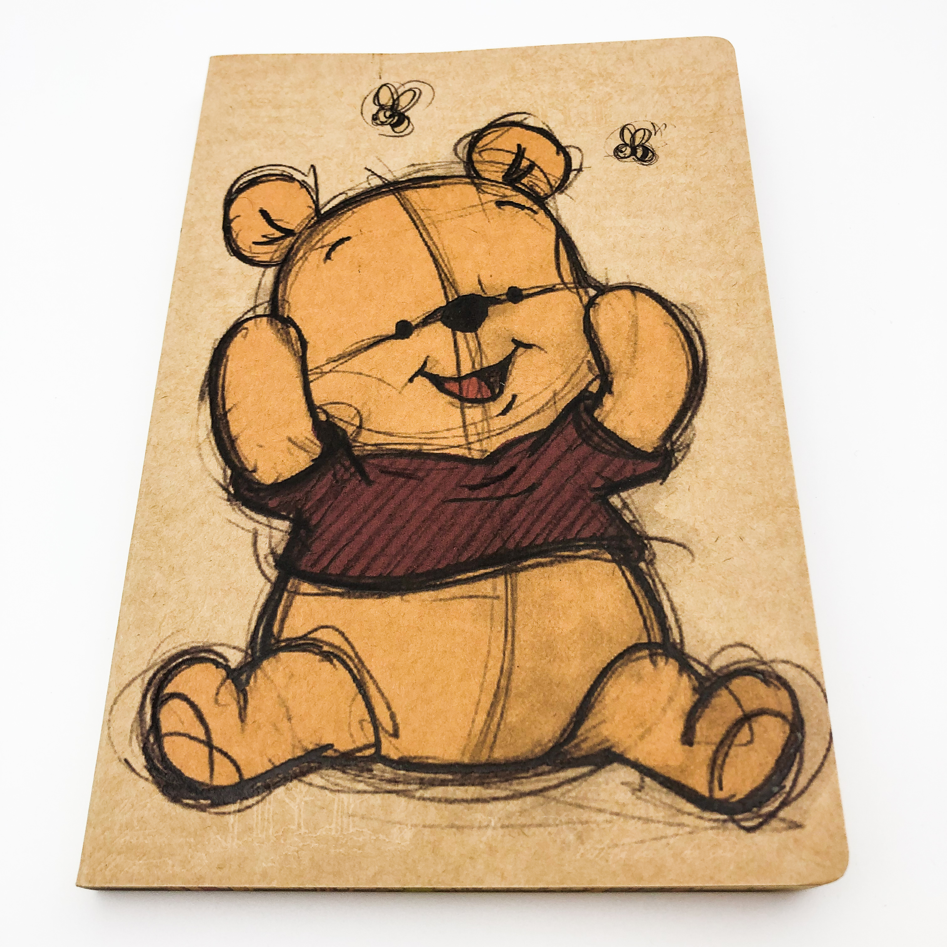 好可愛筆記本-牛皮 Winnie the Pooh 維尼熊 (DPNA-336A)