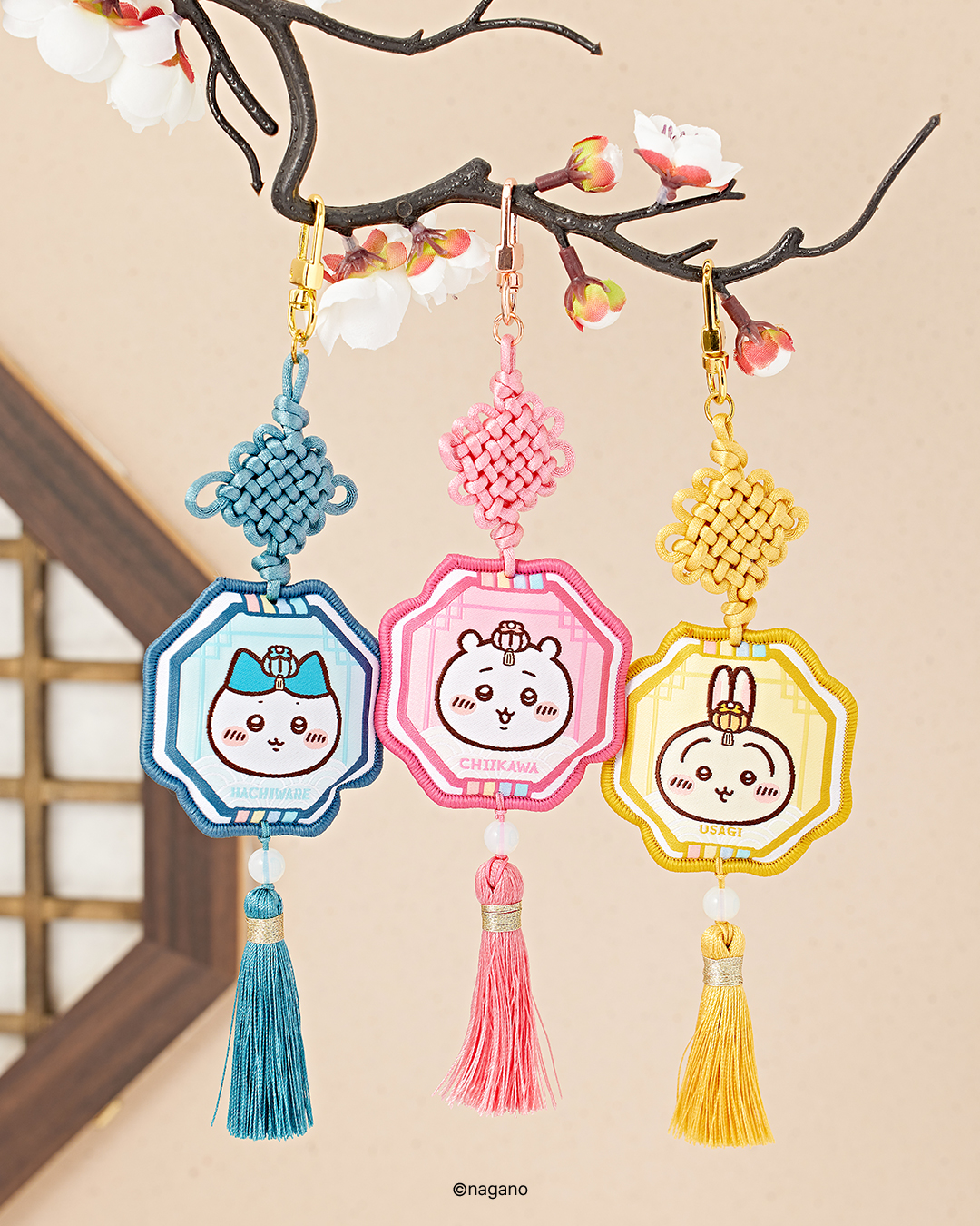 《Pre-Order》原創韓服 流蘇鑰匙圈 ｜Chiikawa in Korea 吉伊卡哇 韓國 常設店 (26CKW09-P）