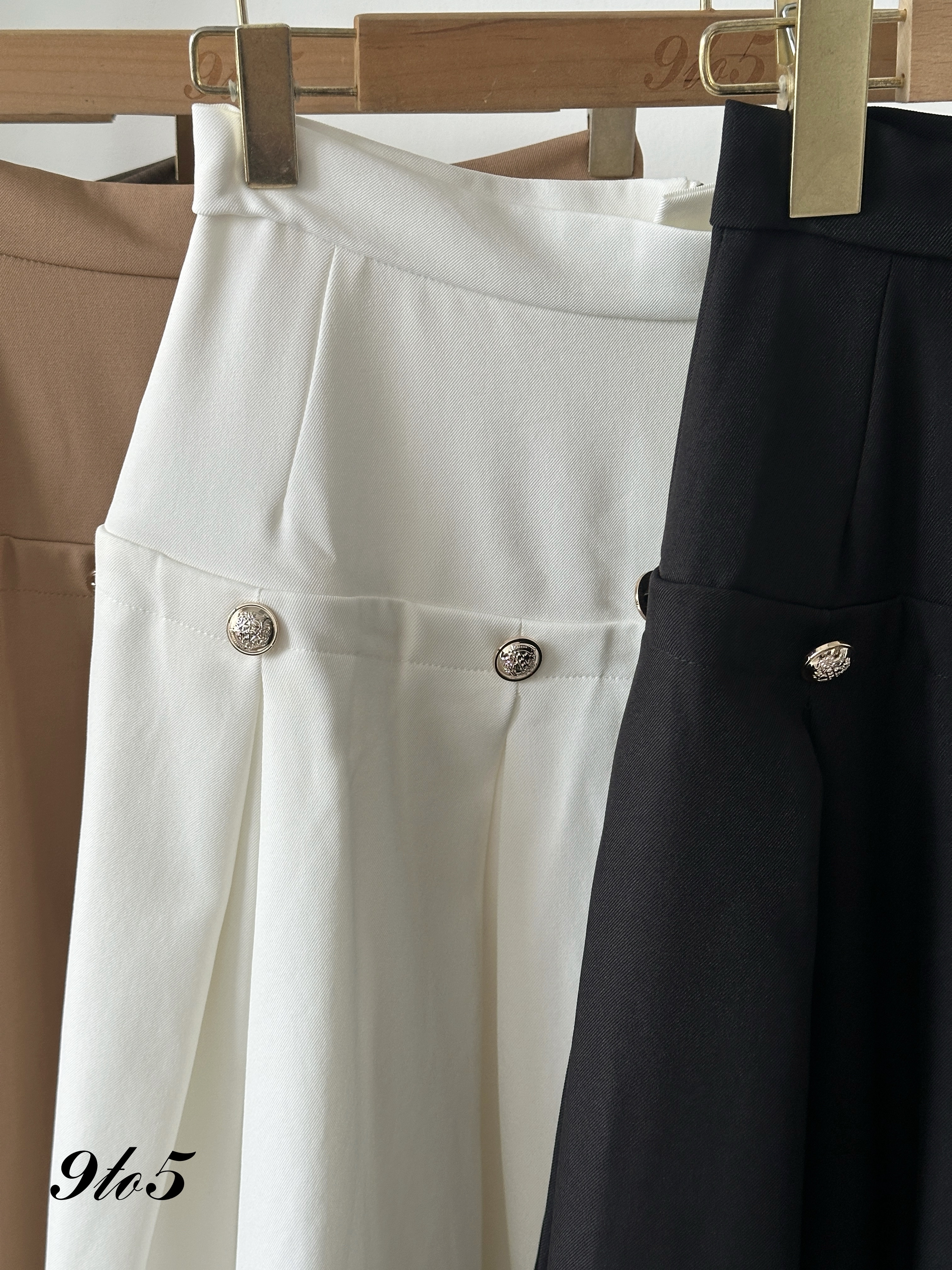 S1829 A Line Pleated Skirt - 4 Colors 