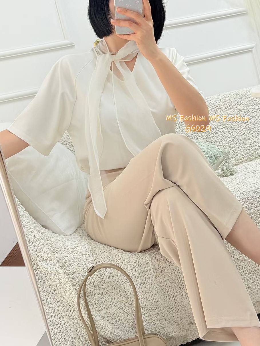 G6029 韓國🇰🇷靚料V領蝴蝶top