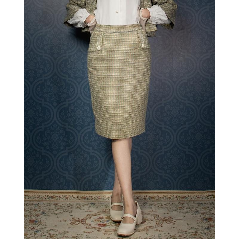 (SOLD OUT)The Teenybopper Twin Set - Knee Length skirt(FM144)
