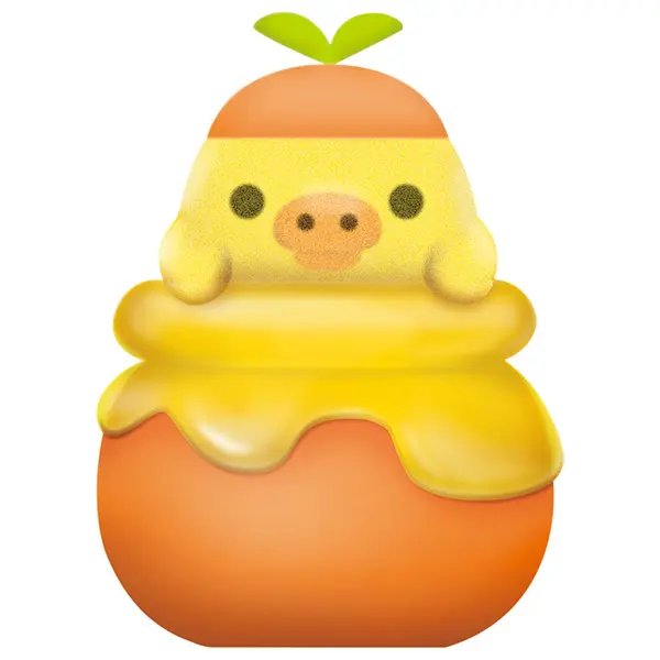 鬆弛熊 迷你膠公仔 蜂蜜 （4款）
