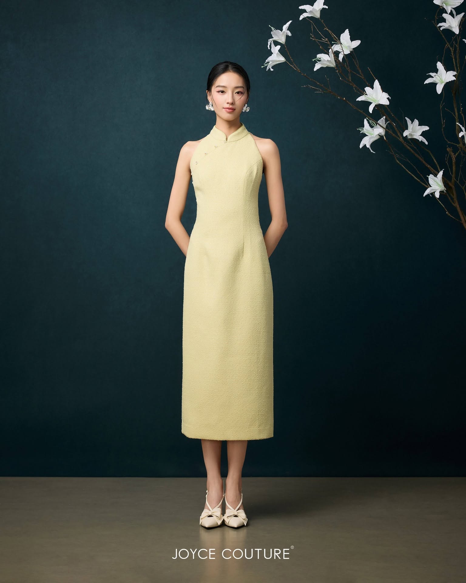 小香风cut in 旗袍 D0093